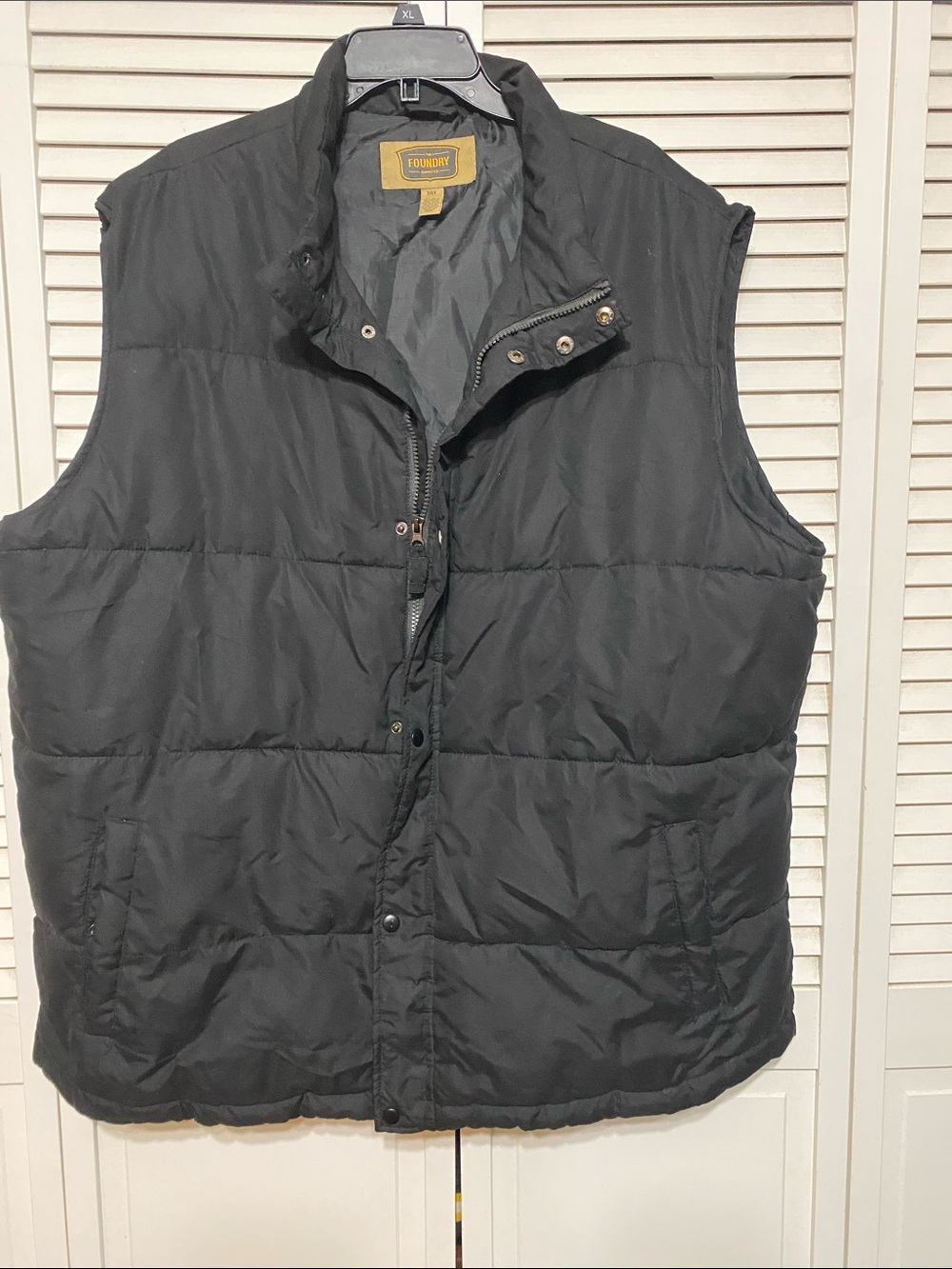 The Foundry Supply Co. Black Quilted Puffer Vest